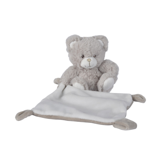 forest peluche   ours blanc gris 30 cm 